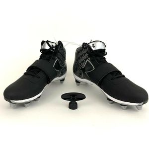 Under Armour C1n Mid D Football Cleats Mens 10